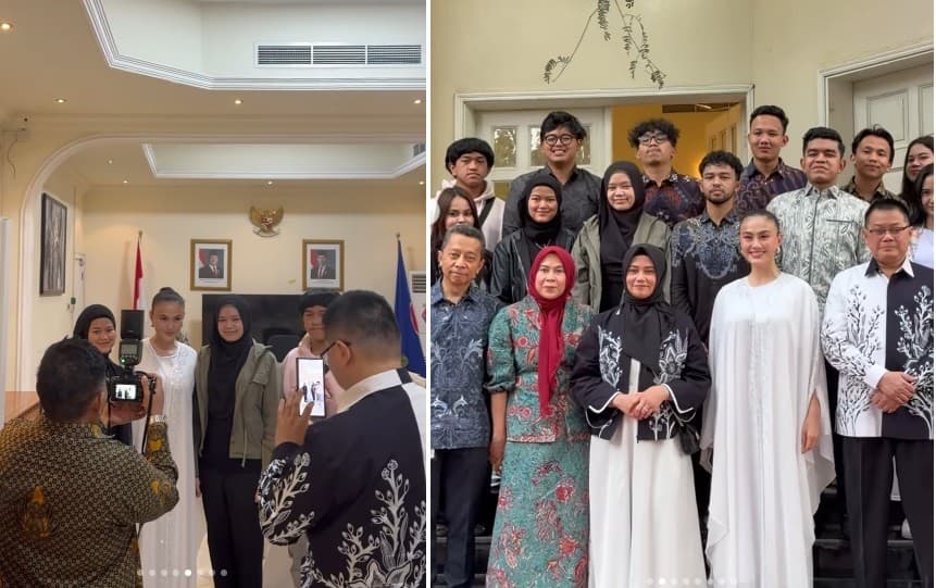 Agnez Mo Pakai Gamis Putih saat Hadiri Bukber di Dubai, Bakal Jadi Tren Baju Lebaran Agnez Mo Pakai Gamis Putih saat Hadiri Bukber di Dubai, Bakal Jadi Tren Baju Lebaran