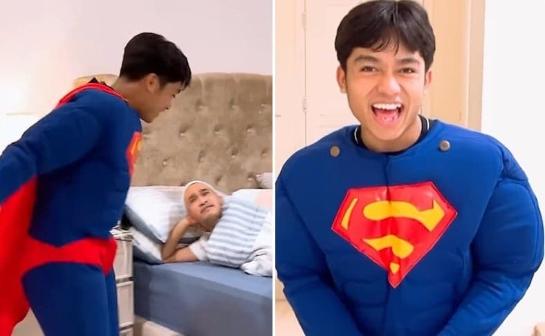 Kocak, Betrand Peto Bangunkan Ruben Onsu Sahur Pakai Kostum Maling hingga Superman Kocak, Betrand Peto Bangunkan Ruben Onsu Sahur Pakai Kostum Maling hingga Superman