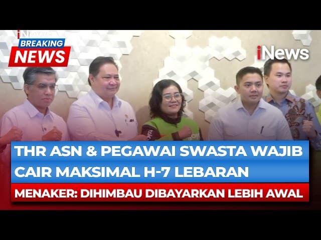 THR Wajib Cair H-7 Lebaran! Swasta Tak Boleh Cicil, ASN Diguyur Rp55 Triliun THR Wajib Cair H-7 Lebaran! Swasta Tak Boleh Cicil, ASN Diguyur Rp55 Triliun