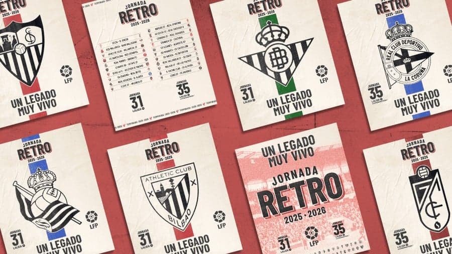 LaLiga Luncurkan Retro Matchday, 38 Klub Akan Pakai Jersey Ikonik dari Masa Lalu LaLiga Luncurkan Retro Matchday, 38 Klub Akan Pakai Jersey Ikonik dari Masa Lalu