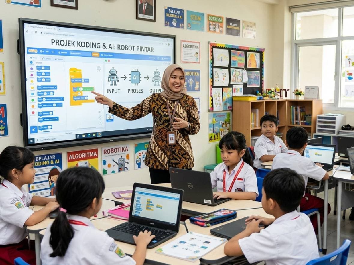 Gebrakan Baru! Coding dan AI Resmi Jadi Mata Pelajaran Pilihan SD hingga SMA Gebrakan Baru! Coding dan AI Resmi Jadi Mata Pelajaran Pilihan SD hingga SMA