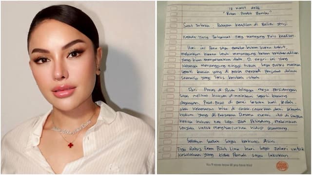 Nikita Mirzani Tulis Surat dari Rutan Pondok Bambu, Singgung Ketidakadilan Hukum Nikita Mirzani Tulis Surat dari Rutan Pondok Bambu, Singgung Ketidakadilan Hukum
