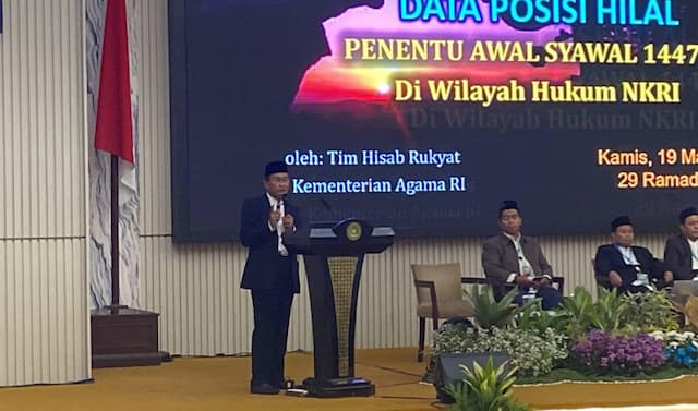 Tim Rukyat Hilal Kemenag: 1 Syawal 1447 H Jatuh pada Sabtu 21 Maret 2026 Tim Rukyat Hilal Kemenag: 1 Syawal 1447 H Jatuh pada Sabtu 21 Maret 2026