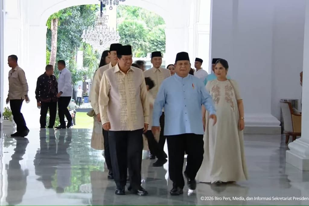 SBY dan Keluarga Datangi Istana, Berlebaran dengan Prabowo SBY dan Keluarga Datangi Istana, Berlebaran dengan Prabowo