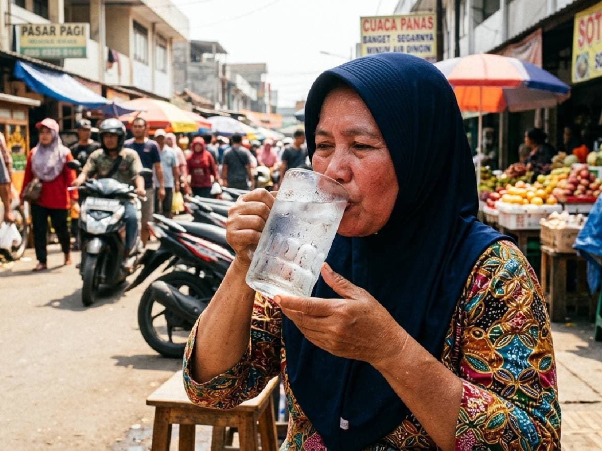 Cuaca Super Panas, Waspada Dehidrasi Parah jika Malas Minum Air Putih Cuaca Super Panas, Waspada Dehidrasi Parah jika Malas Minum Air Putih
