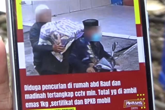 Beredar Foto Diduga Pencuri Emas 1 Kg dalam Rumah 3 Lantai di Pinrang, Ini Kata Polisi Beredar Foto Diduga Pencuri Emas 1 Kg dalam Rumah 3 Lantai di Pinrang, Ini Kata Polisi