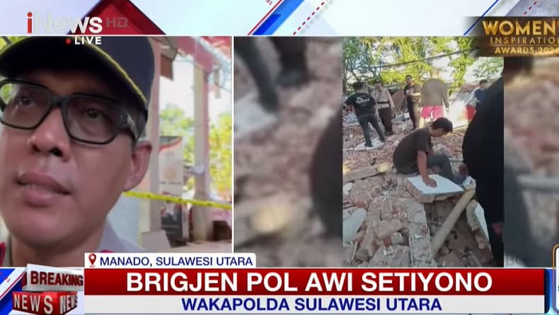 Korban Tewas Gempa Besar di Bitung Dievakuasi dari Reruntuhan Gedung KONI Manado Korban Tewas Gempa Besar di Bitung Dievakuasi dari Reruntuhan Gedung KONI Manado