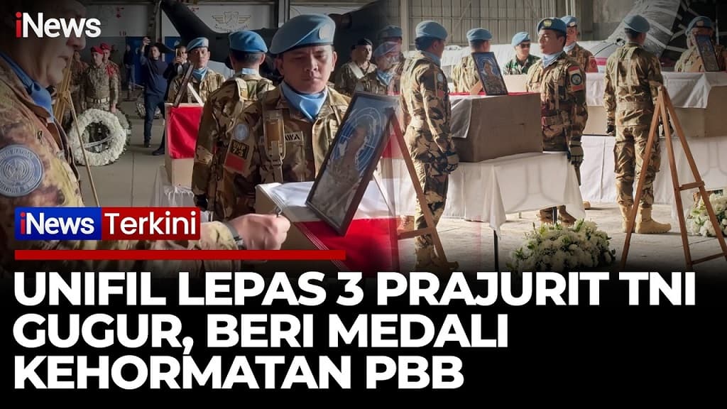 3 Prajurit TNI Gugur di Lebanon, UNIFIL Beri Penghormatan Terakhir 3 Prajurit TNI Gugur di Lebanon, UNIFIL Beri Penghormatan Terakhir