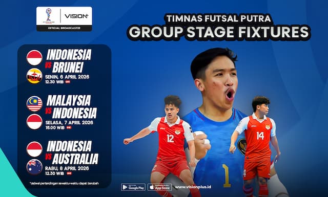 Jadwal Lengkap Timnas Futsal Indonesia di Piala AFF Futsal 2026, Dua Lawan Berat Menanti! Jadwal Lengkap Timnas Futsal Indonesia di Piala AFF Futsal 2026, Dua Lawan Berat Menanti!
