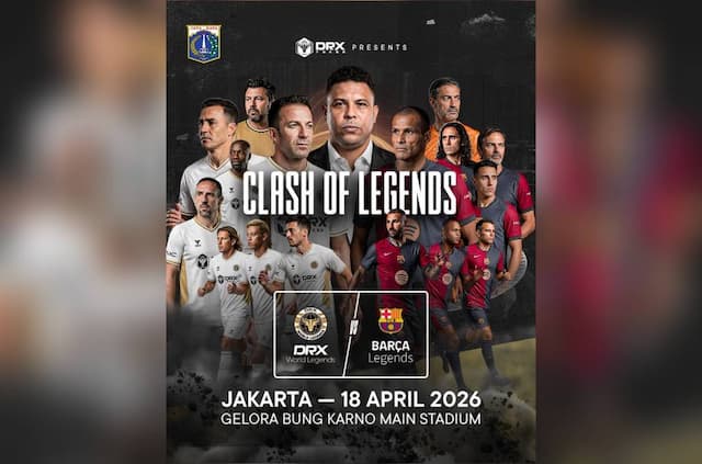 Jadwal Barcelona Legends Vs DRX World Legends di SUGBK Malam Ini, Kick Off Jam Berapa? Jadwal Barcelona Legends Vs DRX World Legends di SUGBK Malam Ini, Kick Off Jam Berapa?