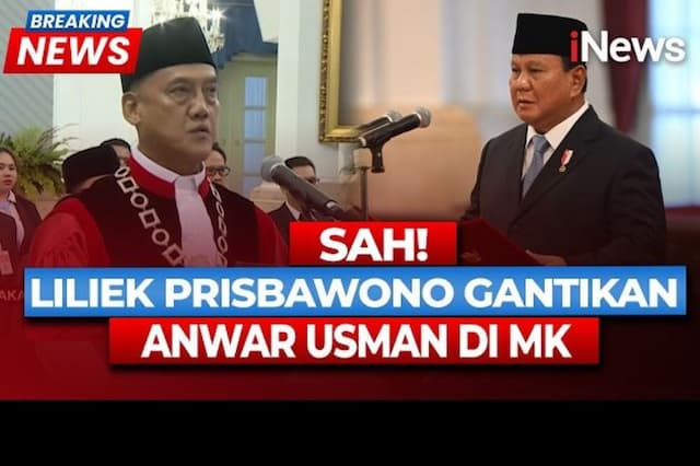 Resmi! Prabowo Lantik Liliek Prisbawono Jadi Hakim MK, Gantikan Anwar Usman Resmi! Prabowo Lantik Liliek Prisbawono Jadi Hakim MK, Gantikan Anwar Usman
