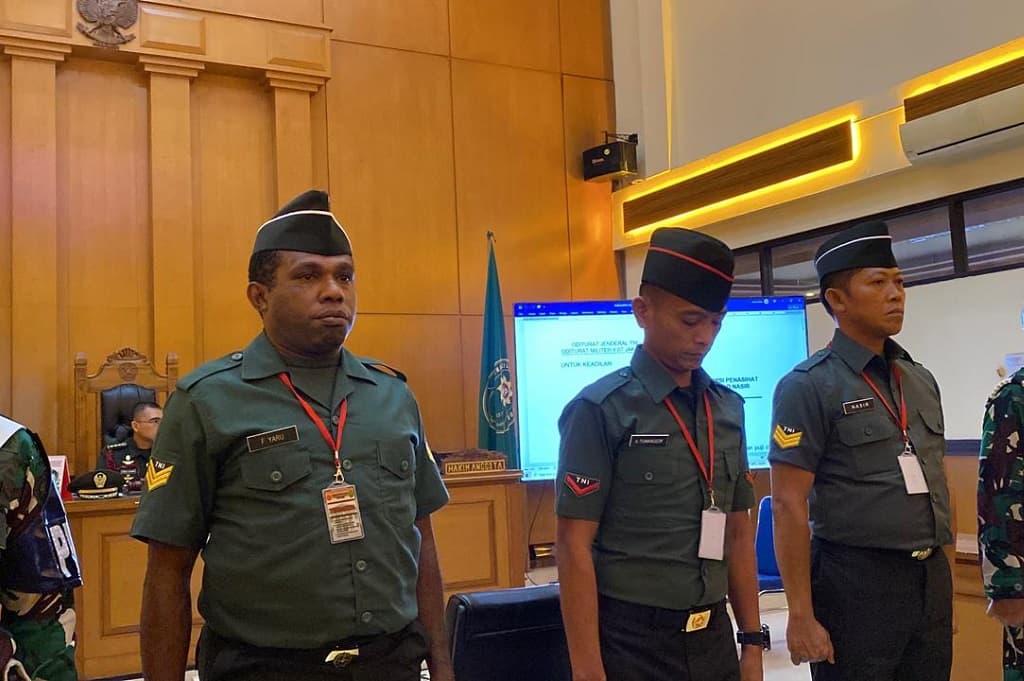 Sidang Pembunuhan Kacab Bank BUMN, Oditur Militer: Eksepsi Terdakwa Mengada-ada Sidang Pembunuhan Kacab Bank BUMN, Oditur Militer: Eksepsi Terdakwa Mengada-ada