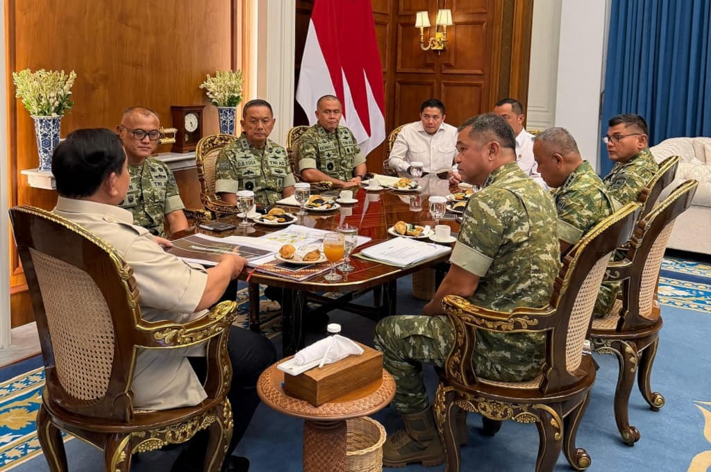 KSAD Menghadap Prabowo, Lapor Update Pembangunan Jembatan Gantung-Renovasi Sekolah KSAD Menghadap Prabowo, Lapor Update Pembangunan Jembatan Gantung-Renovasi Sekolah