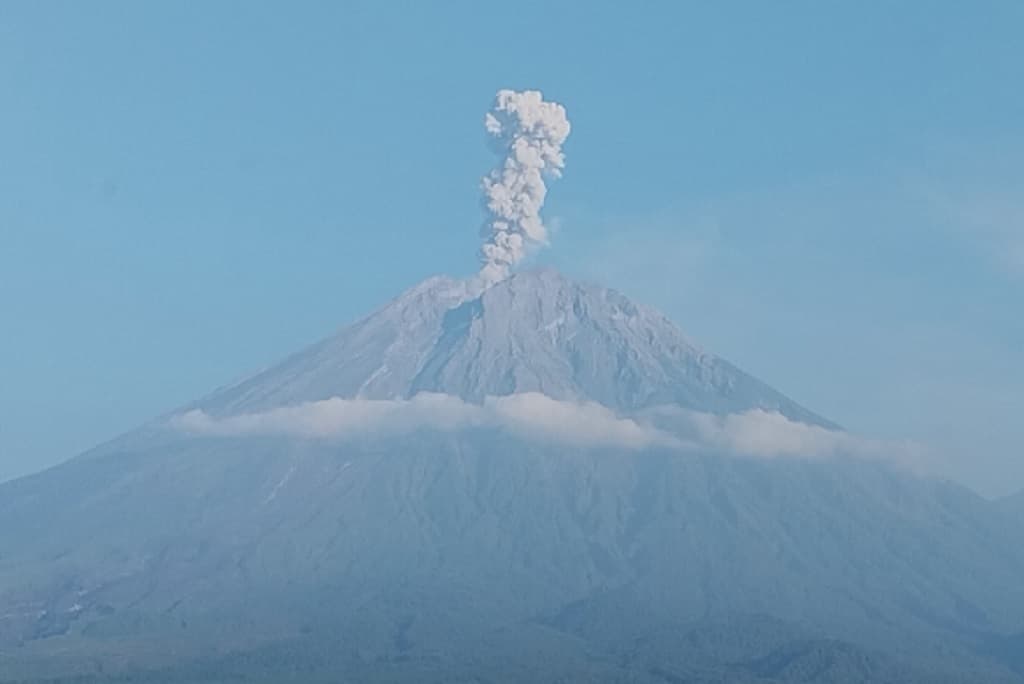 Gunung Semeru Meletus 7 Kali Hari Ini, PVMBG: Waspadai Awan Panas dam Lahar Gunung Semeru Meletus 7 Kali Hari Ini, PVMBG: Waspadai Awan Panas dam Lahar