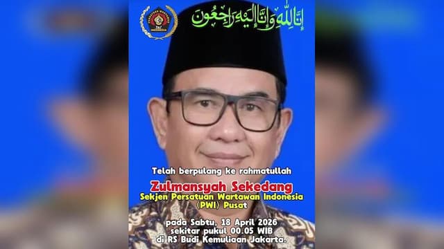 Sekjen PWI Pusat Zulmansyah Sekedang Meninggal Dunia Sekjen PWI Pusat Zulmansyah Sekedang Meninggal Dunia