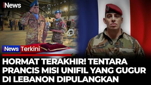 Prajurit UNIFIL Prancis Gugur di Lebanon, Dipulangkan dengan Upacara Haru Prajurit UNIFIL Prancis Gugur di Lebanon, Dipulangkan dengan Upacara Haru