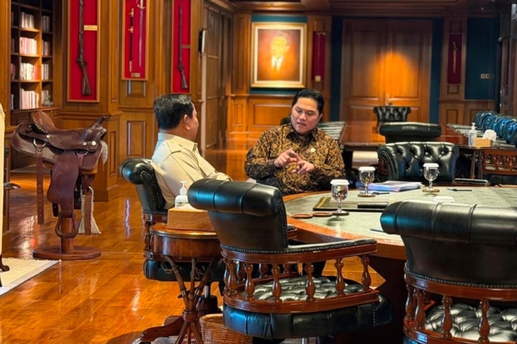 Erick Thohir Temui Prabowo, Bahas Mega Proyek Akademi Olahraga dan TC Timnas Indonesia Erick Thohir Temui Prabowo, Bahas Mega Proyek Akademi Olahraga dan TC Timnas Indonesia