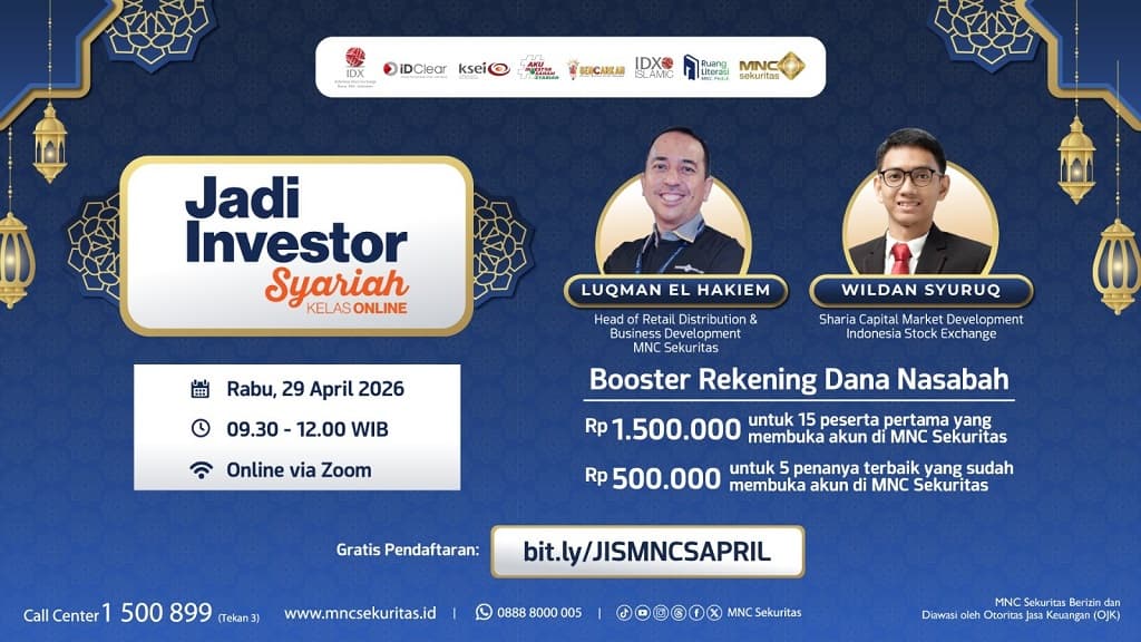 Mau Investasi yang Berkah? Ayo Belajar Jadi Investor Syariah secara Gratis bersama MNC Sekuritas! Mau Investasi yang Berkah? Ayo Belajar Jadi Investor Syariah secara Gratis bersama MNC Sekuritas!