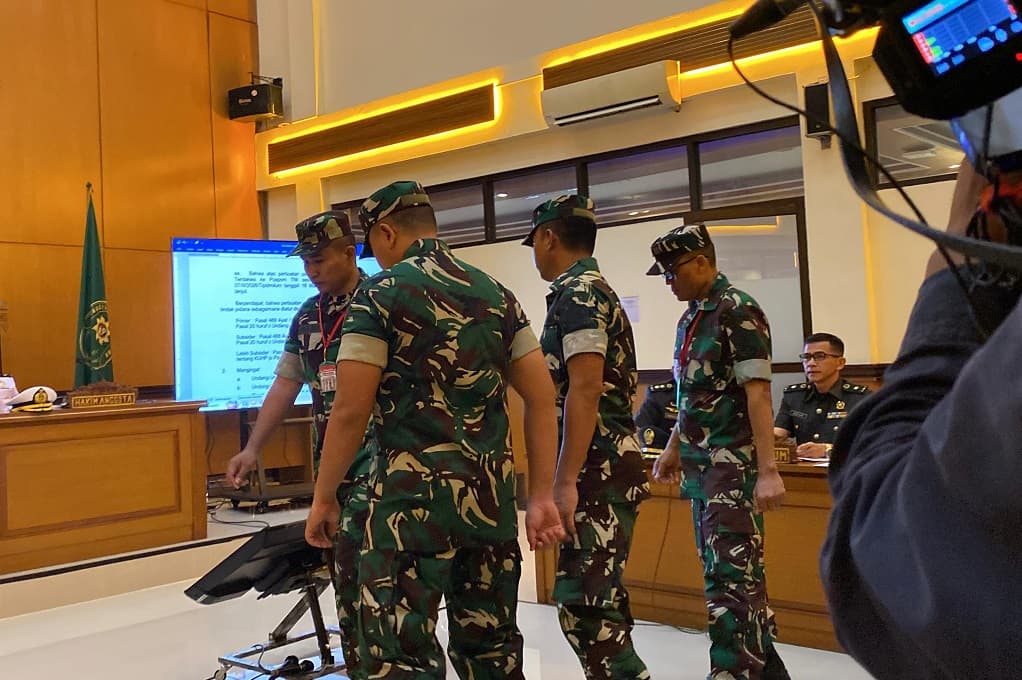 4 Anggota TNI Didakwa Lakukan Penganiayaan Berat ke Aktivis KontraS Andrie Yunus 4 Anggota TNI Didakwa Lakukan Penganiayaan Berat ke Aktivis KontraS Andrie Yunus