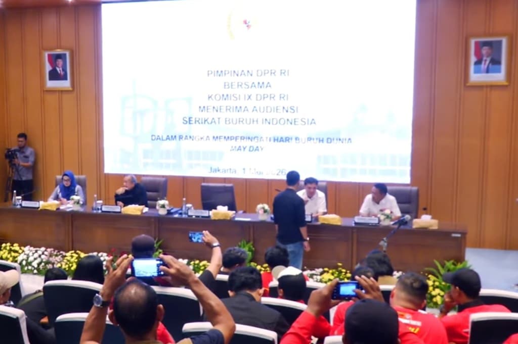 Pimpinan DPR Terima Audiensi Perwakilan Massa Buruh Demo May Day 2026 Pimpinan DPR Terima Audiensi Perwakilan Massa Buruh Demo May Day 2026