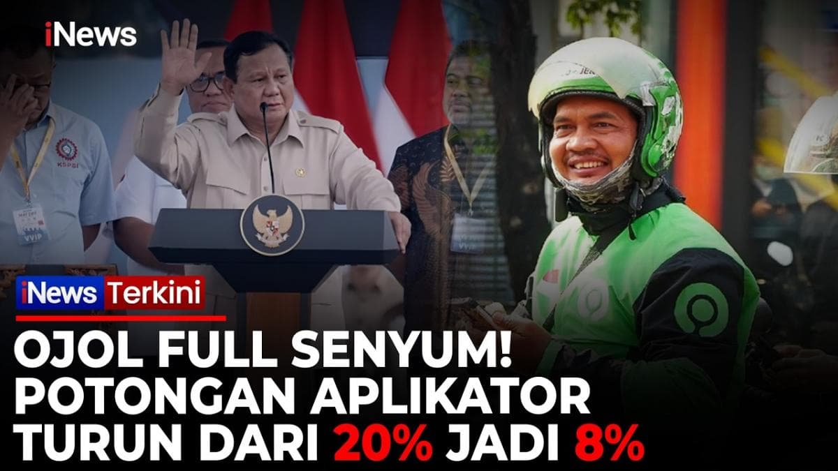 Kabar Baik! Prabowo Pangkas Potongan Aplikator Ojol Jadi 8 Persen Kabar Baik! Prabowo Pangkas Potongan Aplikator Ojol Jadi 8 Persen