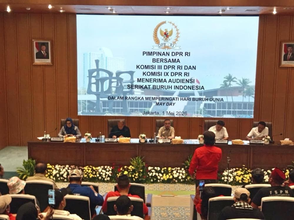 Dasco Terima Audiensi Buruh di DPR: Pak Presiden Telepon Saya, Titip Salam Dasco Terima Audiensi Buruh di DPR: Pak Presiden Telepon Saya, Titip Salam