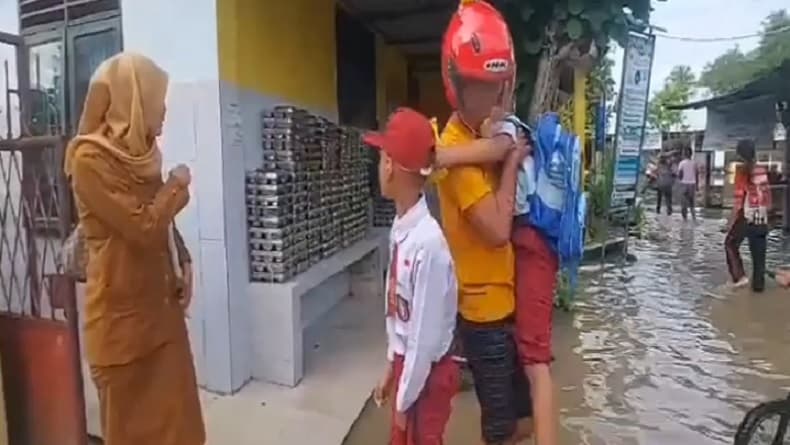Banjir Rendam Tebingtinggi, Sekolah Diliburkan Banjir Rendam Tebingtinggi, Sekolah Diliburkan