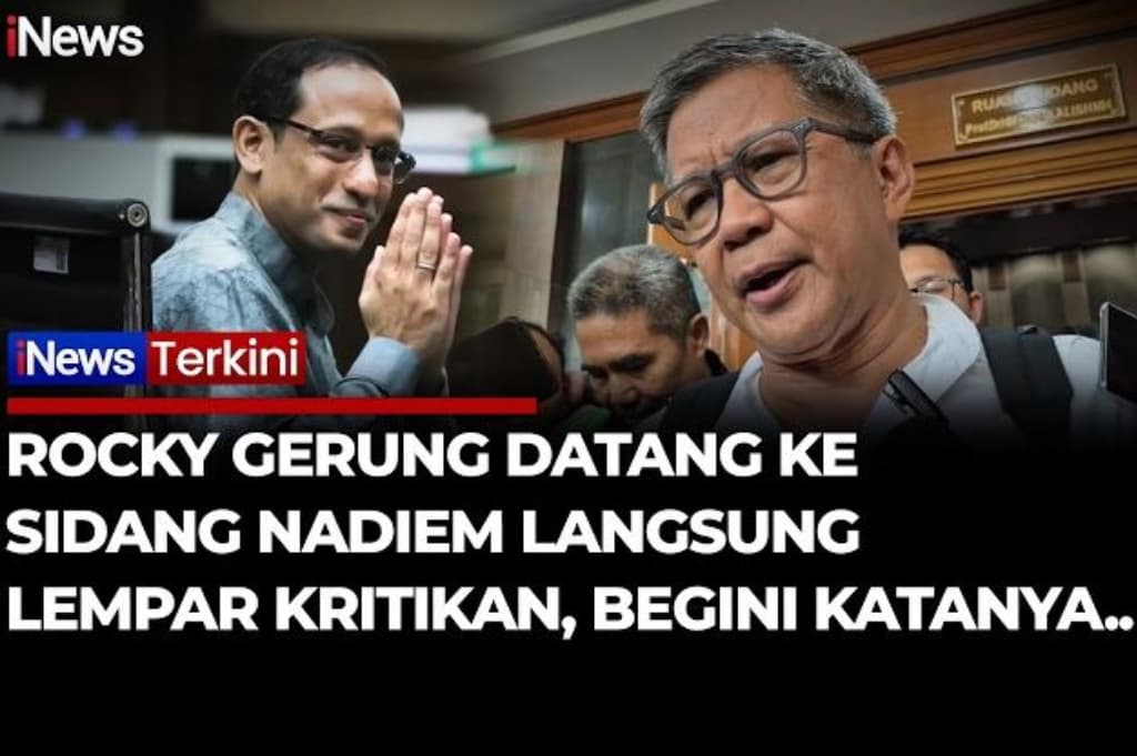Rocky Gerung Datang ke Sidang Nadiem: Murni Hukum atau Ada Pesanan Rocky Gerung Datang ke Sidang Nadiem: Murni Hukum atau Ada Pesanan