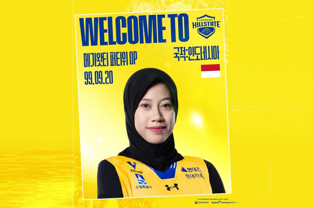 Resmi Kembali ke Korea, Megawati Hangestri Bertekad Antar Hyundai Hillstate Juara Resmi Kembali ke Korea, Megawati Hangestri Bertekad Antar Hyundai Hillstate Juara