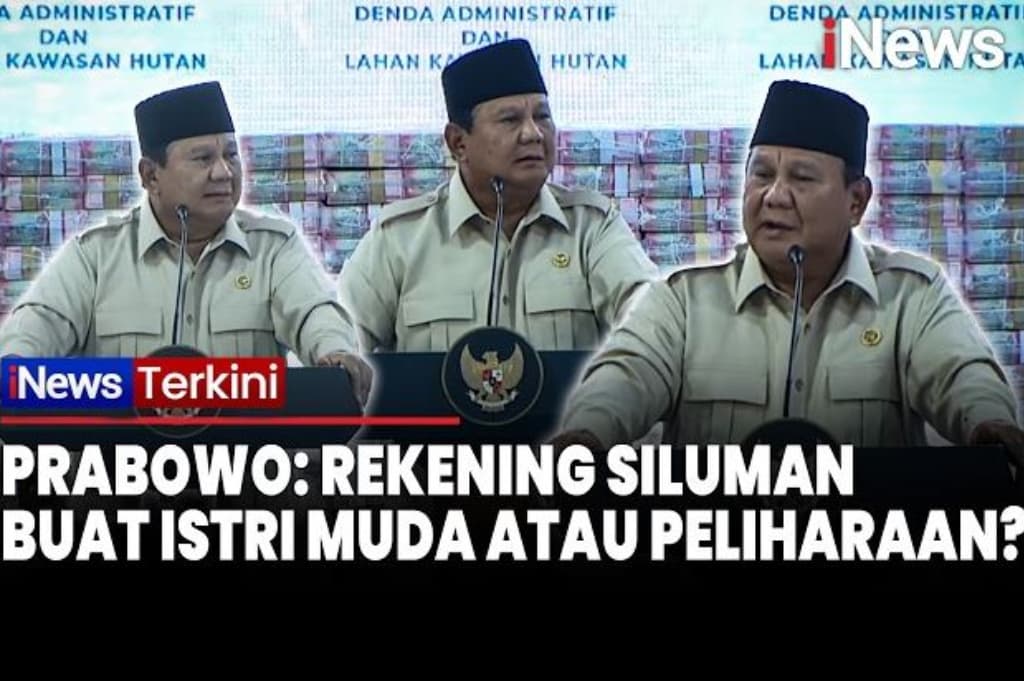 Prabowo Bongkar Rekening Siluman Rp39 Triliun, Singgung Uang Koruptor untuk Istri Muda Prabowo Bongkar Rekening Siluman Rp39 Triliun, Singgung Uang Koruptor untuk Istri Muda