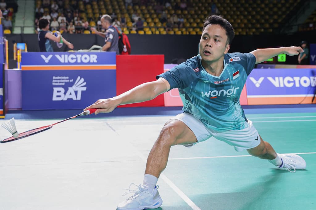 Anthony Ginting Tersingkir dari Thailand Open 2026 usai Kena Comeback Shi Yuqi Anthony Ginting Tersingkir dari Thailand Open 2026 usai Kena Comeback Shi Yuqi