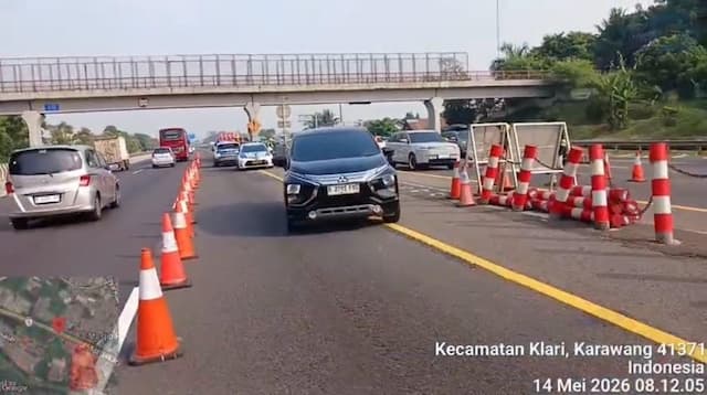 Tol Japek Padat Pagi Ini, Contraflow Diberlakukan di KM 55 hingga 65 Tol Japek Padat Pagi Ini, Contraflow Diberlakukan di KM 55 hingga 65