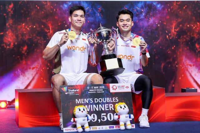 Thailand Open 2026 Milik Leo/Daniel, Tim Pelatih Sebut Mental Juara Jadi Pembeda Thailand Open 2026 Milik Leo/Daniel, Tim Pelatih Sebut Mental Juara Jadi Pembeda