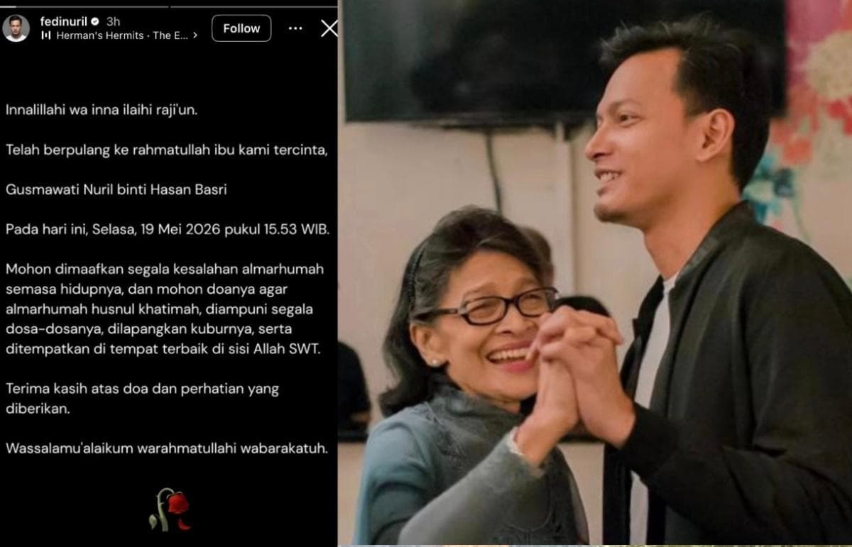 Fedi Nuril Berduka Ibunda Meninggal: Mohon Doanya Husnul Khatimah Fedi Nuril Berduka Ibunda Meninggal: Mohon Doanya Husnul Khatimah