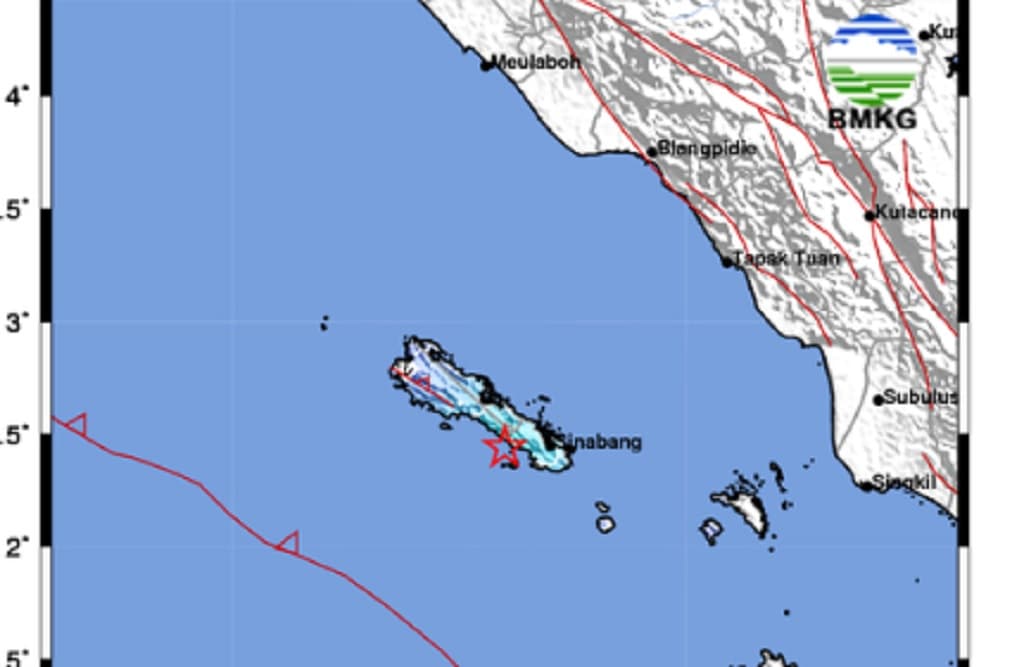 Gempa Terkini M 4,5 Guncang Sinabang Aceh, Getaran Dirasakan hingga Simeuleu Gempa Terkini M 4,5 Guncang Sinabang Aceh, Getaran Dirasakan hingga Simeuleu