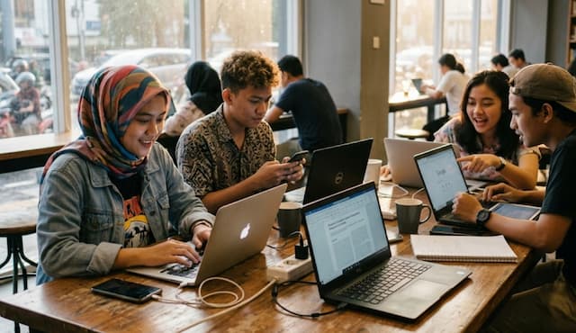 Gen Z dan Milenial Jadi Pengguna Internet Terbesar di Indonesia Gen Z dan Milenial Jadi Pengguna Internet Terbesar di Indonesia