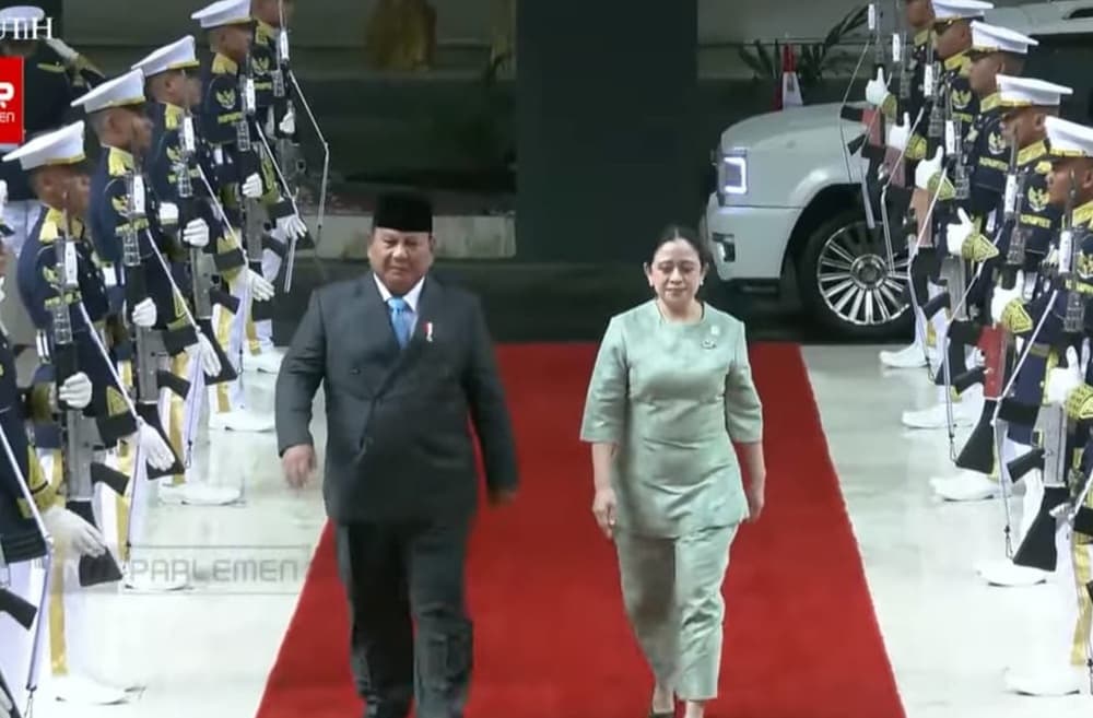 Disambut Puan, Prabowo Tiba di DPR untuk Pidato Kerangka Ekonomi Makro RAPBN 2027 Disambut Puan, Prabowo Tiba di DPR untuk Pidato Kerangka Ekonomi Makro RAPBN 2027
