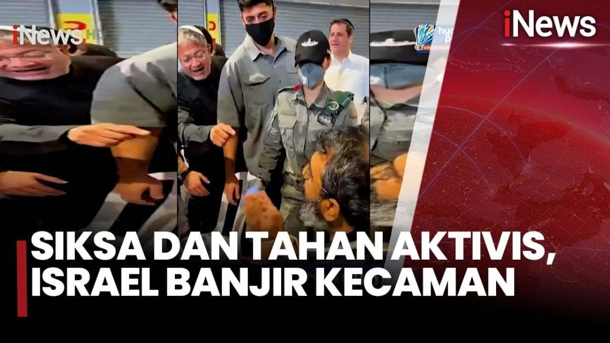 Israel Dikecam Dunia usai Video Penghinaan Aktivis Kemanusiaan Global Sumud Flotrilla Viral! Israel Dikecam Dunia usai Video Penghinaan Aktivis Kemanusiaan Global Sumud Flotrilla Viral!