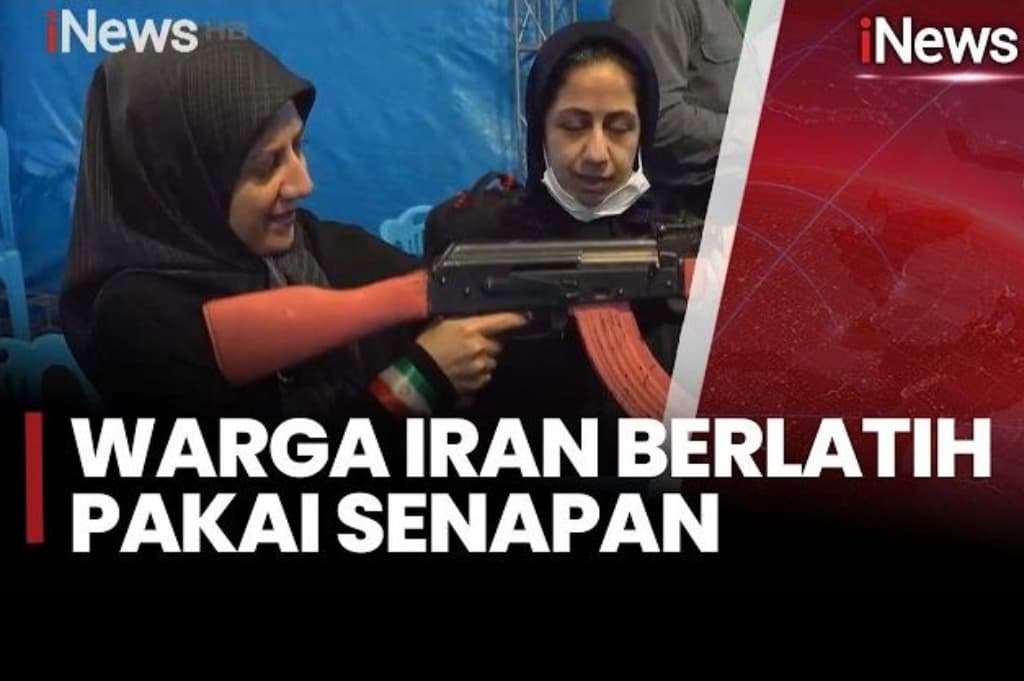 Warga Iran Ramai-Ramai Berlatih Pakai Senapan Hadapi Ancaman AS dan Israel Warga Iran Ramai-Ramai Berlatih Pakai Senapan Hadapi Ancaman AS dan Israel