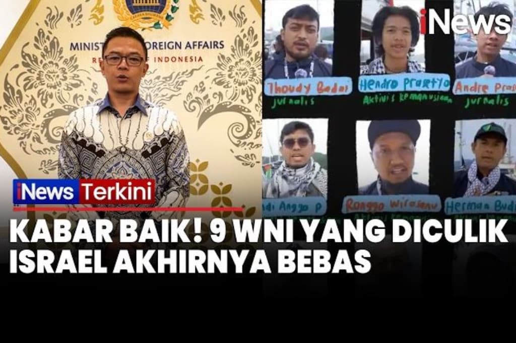 Kabar Baik! 9 WNI yang Diculik Israel Akhirnya Dibebaskan, Menlu: Segera Pulang ke RI Kabar Baik! 9 WNI yang Diculik Israel Akhirnya Dibebaskan, Menlu: Segera Pulang ke RI