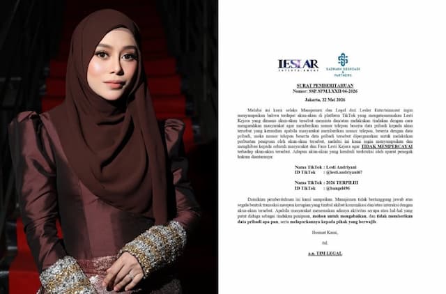 Lesti Kejora Murka Namanya Dicatut Penipu, Publik Diingatkan Jangan Sebar Data Pribadi Lesti Kejora Murka Namanya Dicatut Penipu, Publik Diingatkan Jangan Sebar Data Pribadi