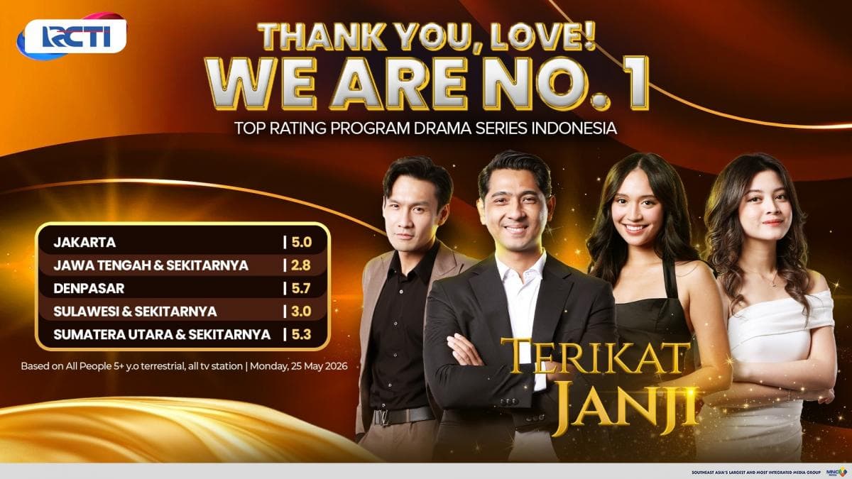 Viral di Mana-Mana, Terikat Janji Duduki Posisi No 1 Drama Series Indonesia Viral di Mana-Mana, Terikat Janji Duduki Posisi No 1 Drama Series Indonesia