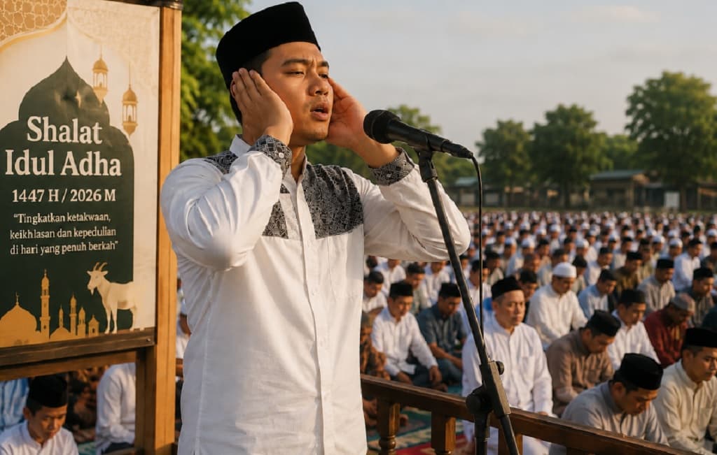 Bacaan Bilal Sholat Idul Adha, Teks Arab, Latin dan Artinya Lengkap Tata Caranya Bacaan Bilal Sholat Idul Adha, Teks Arab, Latin dan Artinya Lengkap Tata Caranya