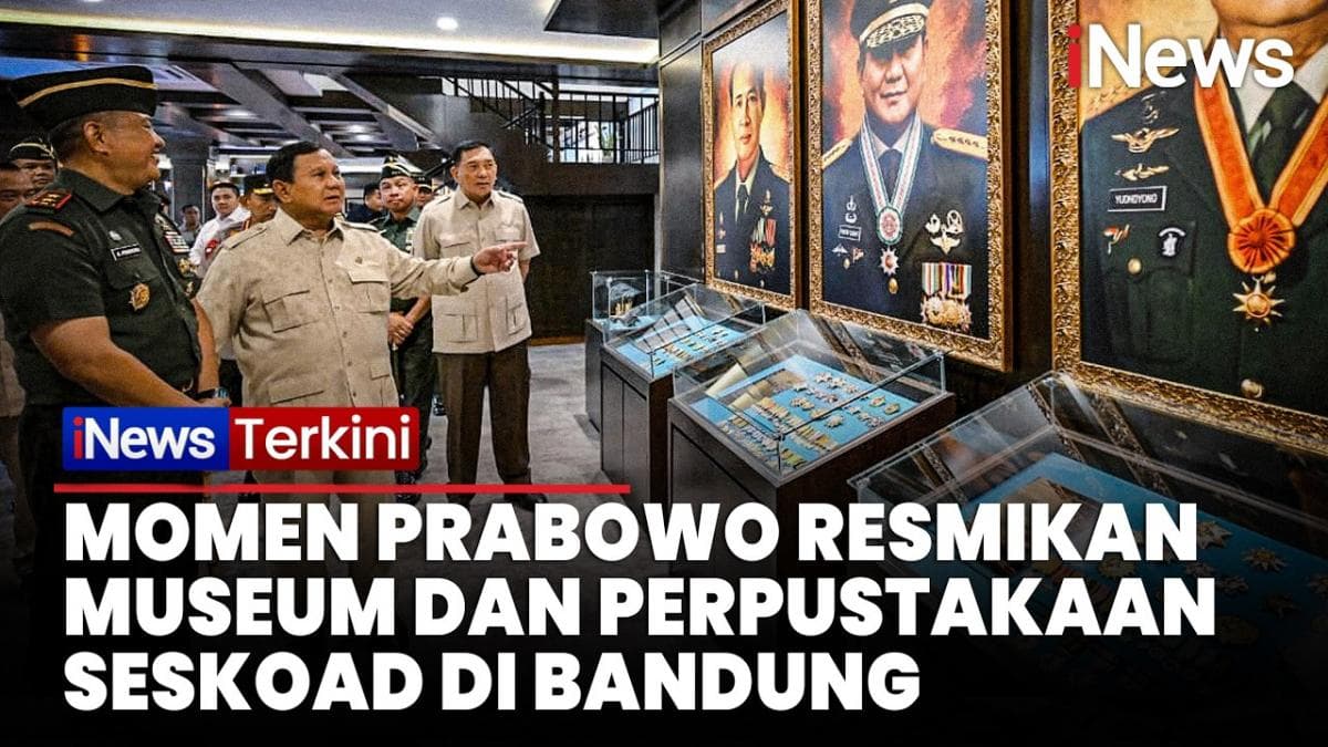 Presiden Prabowo Resmikan Renovasi Gedung Museum dan Perpustakaan Seskoad di Bandung Presiden Prabowo Resmikan Renovasi Gedung Museum dan Perpustakaan Seskoad di Bandung