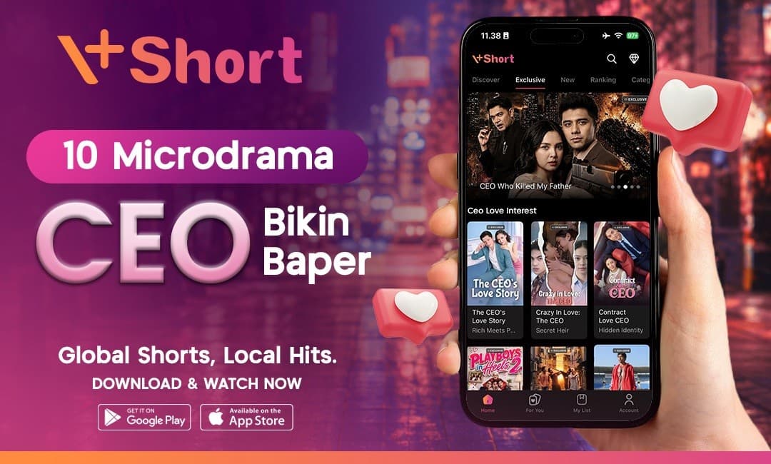Kisah CEO Dingin sampai Cowok Sultan, Ini Microdrama V+Short Wajib Ditonton Kisah CEO Dingin sampai Cowok Sultan, Ini Microdrama V+Short Wajib Ditonton