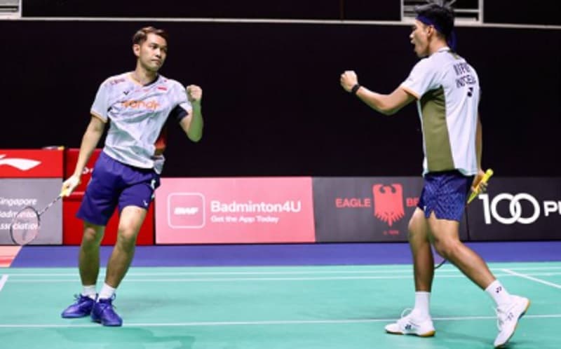 Fajar/Fikri Lolos ke Perempat Final Singapore Open 2026 usai Tendang Duo Denmark Fajar/Fikri Lolos ke Perempat Final Singapore Open 2026 usai Tendang Duo Denmark