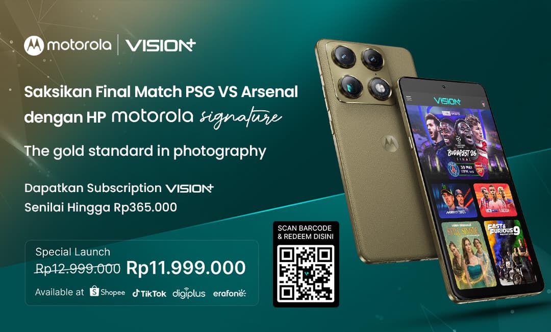 Link Live Streaming PSG vs Arsenal di Final Liga Champions 2025-2026, Saksikan dengan Motorola Signature Link Live Streaming PSG vs Arsenal di Final Liga Champions 2025-2026, Saksikan dengan Motorola Signature