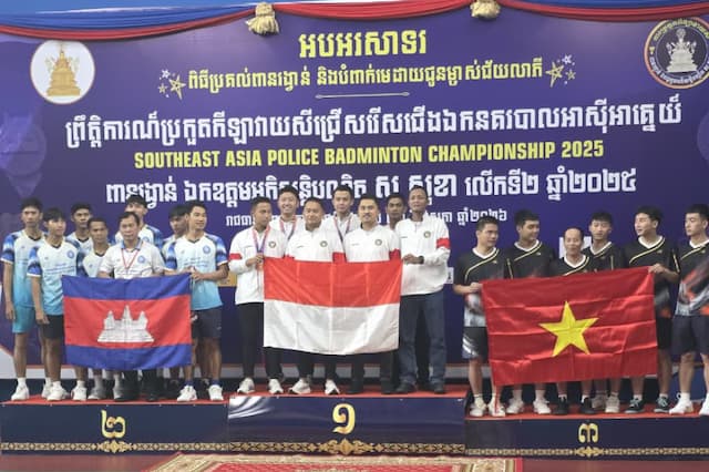 Tim Bulutangkis Polri Borong 4 Emas dan 2 Perak di Kamboja, Dominasi Kejuaraan Polisi Asia Tenggara 2026 Tim Bulutangkis Polri Borong 4 Emas dan 2 Perak di Kamboja, Dominasi Kejuaraan Polisi Asia Tenggara 2026