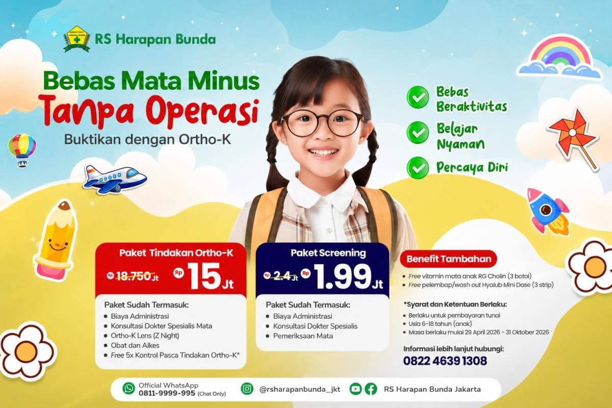 Mengenal Ortho-K, Solusi Kontrol Mata Minus Anak Tanpa Operasi Mengenal Ortho-K, Solusi Kontrol Mata Minus Anak Tanpa Operasi