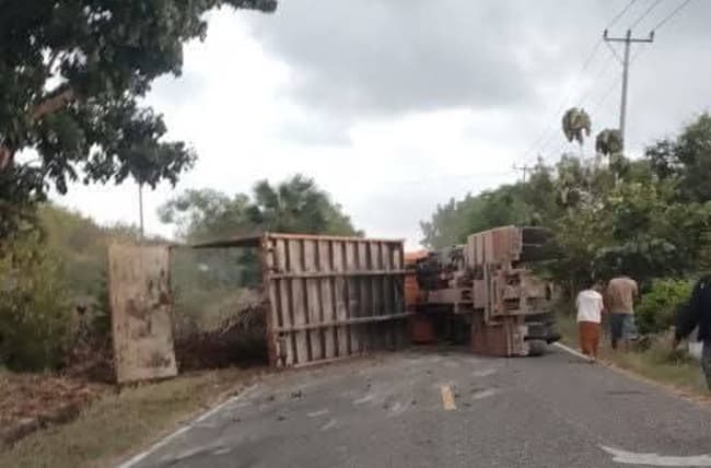 Truk Tebu PT MSM yang Tabrak Pohon dan Terbalik di Patawang, Sopirnya Tidak Miliki SIM B2 Umum Truk Tebu PT MSM yang Tabrak Pohon dan Terbalik di Patawang, Sopirnya Tidak Miliki SIM B2 Umum